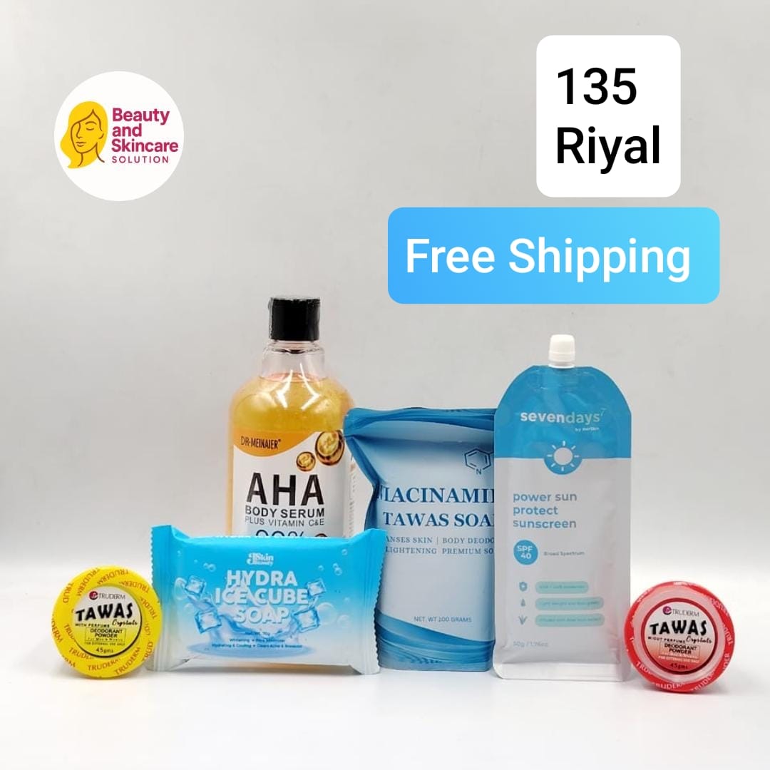 AHA Serum + Tawas + Hydra Soap Set